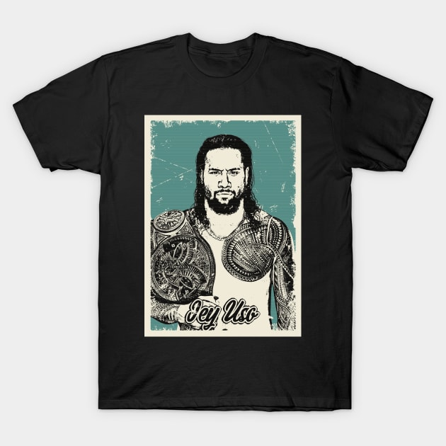 Vintage Jey Uso Wrestling T-Shirt by Pinjem Seratus